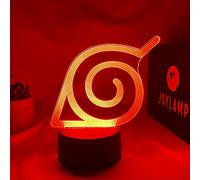 JoyLamp Konoha Symbole - Collection officielle x Naruto - 16 couleurs + Télécommande + Packaging Naruto - Lampe Naruto 3D Manga