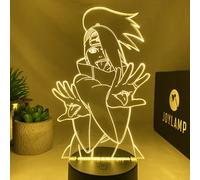 JoyLamp Lampe Deidara - Collection officielle x Naruto - 16 couleurs + Télécommande + Packaging Naruto - Lampe Naruto 3D Manga