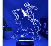 JoyLamp Lampe Kiba Inuzuka - Collection officielle x Naruto - 16 couleurs + Télécommande + Packaging Naruto - Lampe Naruto 3D Manga