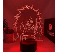 JoyLamp Lampe Madara Rinnegan - Collection officielle x Naruto - 16 couleurs + Télécommande + Packaging Naruto - Lampe Naruto 3D Manga