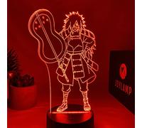 JoyLamp Lampe Madara Uchiha - Collection officielle x Naruto - 16 couleurs + Télécommande + Packaging Naruto - Lampe Naruto 3D Manga
