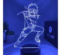 JoyLamp Naruto Uzumaki - Collection officielle x Naruto - 16 couleurs + Télécommande + Packaging Naruto - Lampe Naruto 3D Manga