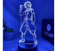 JoyLamp Natsu de Fairy Tail - Collection officielle x Fairy Tail - 16 couleurs + Télécommande - Lampe 3D Fairy Tail