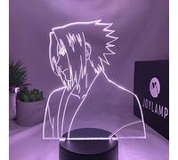 JoyLamp Sasuke Uchiha/Kyûbi - Collection officielle x Naruto - 16 couleurs + Télécommande + Packaging Naruto - Lampe Sauke 3D Manga