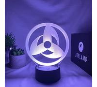 JoyLamp Sharingan Kakashi Hatake - Collection officielle x Naruto - 16 couleurs + Télécommande + Packaging Naruto - Lampe Kakashi Naruto 3D Manga
