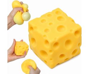 JoyLife Giant Dumpling Squishy Toy avec panier amortisseur, balle anti-stress, anti-stress, anti-anxiété, jouet sensoriel pour adultes et enfants, rose