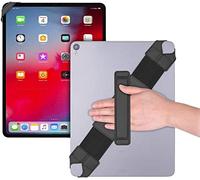 joylink Support de Ceinture de Tablette Universelle pour Tablette de 12,9 Pouces (iPad Pro 2018), poignée de poignée en Cuir pivotant 360 degrés et Bande élastique, Noir