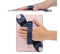 joylink Support Universel pour Tablette Dragonne, 360 degrés pivotant Cuir Poignée Grip avec Ceinture élastique, sécurisé et Portable pour Toutes Les tablettes de 25,7 cm (Samsung ASUS iPad)...Bleu