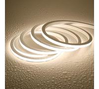 JOYLIT 10 x 10 MM Ruban LED Neon Exterieur 5M, 24V Bande LED 60W Super Lumineux 4000K Blanc Naturel 168LEDs/M Uniforme Sans Points Sombres, Flexible Bandeau LED Neon pour Bateau, Patio, Salle de Bain
