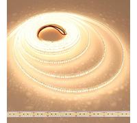 JOYLIT 24V Ruban LED 5M Exterieur 238LEDs/M 3000K Blanc Chaud 13500LM, CE UL ProLED CRI 92+ 2835 SMD 24W/M Super Lumineux IP67 Étanche Bande LED Pour Maison, Commercial (Nécessite Aliment 24V 120W)