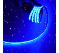 JOYLIT 24V Ruban LED COB 6M Bleu Étanche IP65, 320LEDs/M Lumineuse Uniforme Flexible Adhésif Bande LED pour Camion, Bateau, Patio, Fête