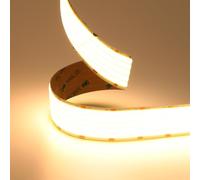 JOYLIT 30MM Largeur Bande LED COB 24V 5M 3000K Blanc Chaud, 5 Rangées 1600LEDs/M 160W 22000LM Ultra Lumineux LED Strip CRI 90+, Autocollante Band LED pour Industriel, Commercial (Sans Alimentation)