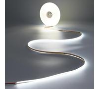 JOYLIT Ruban LED COB 24V 15M 6000K Blanc Froid Sans Points Per Intérieur | 480LEDs/M CRI 90+, 10500LM Haute Luminosité Dimmable Autocollante Bande LED pour Chambre, Armoire (Alimentation Non Incluse)