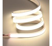 JOYLIT Ruban LED COB Néon 24V 5M IP67 Étanche, Bande LED 4000K Blanc Naturel 480LEDs/M 14W/M Uniforrme Lumiere, Autocollante Dimmable Bandeau Lumineuse Pour Salle de Bain, Cuisine (Bandeau Seul)