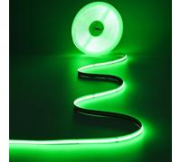 JOYLIT Ruban LED COB RGBW 24V 10M, Bande LED RGB + 6000K Blanc Froid Changement de Couleur 12MM Largeur, 784LEDs/M Sans Points 19W/M Autocollante Bandeau Lumiere pour Interieur (Ruban Seul)