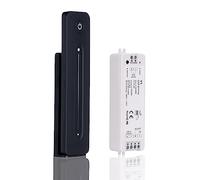 JOYLIT Variateur de Lumière LED avec Télécommande RF, DC 5V-36V 8A Gradateur Contrôleur avec Fixation Murale Magnétique à Distance Télécommande Pour Couleur Unique Bande LED Lumineuse Dimmable