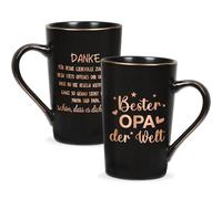 Joymaking Tasse à café pour grand-père - Cadeau d'anniversaire - Tasse avec inscription en allemand « Beste Opa der Welt » - Cadeau de fête des pères, Noël, cadeau d'anniversaire - Impression
