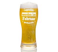 Joymaking Verre à bière cadeaux pour hommes - Cadeau d'anniversaire en février pour papa, petit ami, collègue, fils, grand-père - Cadeau amusant significatif 38 g