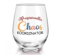 Joymaking Verre à vin cadeau pour chef manager enseignant infirmière mère chaos coordinateur verre drôle cadeau pour patron, cadeau chef, cadeau collègue, cadeau pour hommes et femmes 17 oz