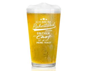 Joymaking Verres à bière cadeau pour la retraite, le départ à la retraite, l'adieu - Pour femme, homme, collègue - Cadeau de bière - 38 g