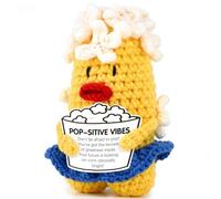 JOYMENT Don't Be Afraid to Pop! Cadeau positif au crochet de maïs - Cadeau encourageant pour soulager l'anxiété et le stress, peluche amusante pour femmes, hommes, adolescents, rappel de bureau à