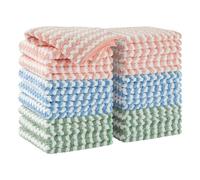 JOYMOOP Chiffon Microfibre pour Le Nettoyage, Serviette Microfibre et torchon de Cuisine absorbants sans Traces ni Peluches, réutilisables et lavables, Lot de 18, Taille 25 × 25 cm