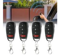 Joynine 433MHZ Telecommande Portail 4 Pièces, Telecommande Universelle Duplicateur, Bip Portail Universelle, Telecommande Copieuse Convient aux Voitures, Portes de Garage, Portails