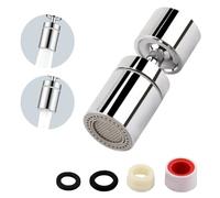 Joynine M22/M24 Embout Robinet Cuisine, 360° Pivotant Mousseur Robinet, Embout de Robinet Réglable à Deux Modes pour Robinets d'évier de Cuisine ou de Salle de Bain