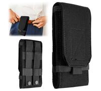 Joynine Tactical Molle Smartphone Holster, Sacoche Ceinture Homme, Compatible avec Les Téléphones Portables de 4,7 à 6,7 Pouces - Étuis De Ceinture pour Téléphones Portables (Noir)