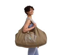 JoYnWell Grand sac de transport pour tapis de yoga, tapis de pilates, tapis d'acupression, traversin de yoga, bloc de yoga, affaires d'entraînement, sacs fourre-tout en toile épaisse de 340,2 g pour femme avec 4 poches multifonctions à fermeture éclair