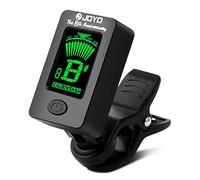 JOYO Accordeur électronique numérique à clipser pour guitare, basse, ukulélé, violon, mandoline, accordeur d'étalonnage acoustique (JT-01, noir, 1 pièce)