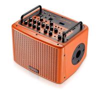 JOYO Ampli Guitare Acoustique 40W Rechargeable Bluetooth - 20 Patterns de Batterie - Effets Reverb, Chorus, Delay - Canal Micro pour Live Streaming et Scène (BSK-40 Orange)