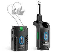JOYO Système IEM sans Fil amélioré 2,4 G Mono émetteur Rechargeable et récepteur à Clipser Appairage Automatique pour la Pratique du Chanteur Répétition Petit Live (JW-07 Nouveau)