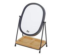 JOYOEIKON Miroir de Maquillage Classique Double Face grossissant x 5 et 1 x avec Rotation à 360 °