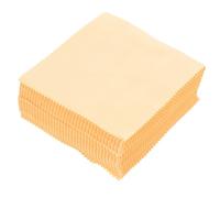 JOYOFREELY 100 Pièces Chiffons à Lunettes en Microfibre Jaune, Nettoyant Doux pour Écran Digital et Piano, Élimine Poussière et Empreintes, Facile à Ranger Paquet ou Vitrine