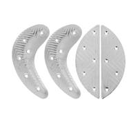 JOYOFREELY 2 Paires Kit de Réparation de Talons Métalliques Portable et Facile à Remplacer pour Chaussures et Bottes Argenté pour Aventures en Plein Air
