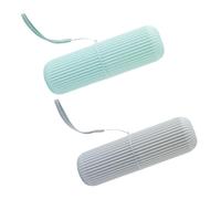 JOYOFREELY 2 Pièces Porte-Brosse à Dents de Voyage Étanche en PP Organisation Pratique, Gobelet Portable Stylé pour Salle de Bain et Voyage d'affaires