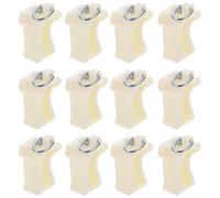 JOYOFREELY 20 Pièces Embouts pour Rail de Rideaux Plastique Capuchons de Fin de Course pour Curseurs Fenêtre et Accessoires pour Tringle à Rideaux Résistants à L’Usure