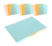 JOYOFREELY 20 Pièces Intercalaires en Plastique pour Classeur, Pages D’index du Cahier, 5 Couleurs, Séparation des Documents, Repérage Rapide, pour Agenda et Rapport