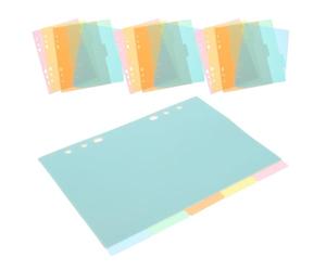 JOYOFREELY 20 Pièces Intercalaires en Plastique pour Classeur, Pages D’index du Cahier, 5 Couleurs, Séparation des Documents, Repérage Rapide, pour Agenda et Rapport