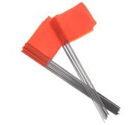 JOYOFREELY 50 Drapeaux de Marquage pour Pelouse en Pvc et Fil D'acier, Résistants la Déformation, Faciles à Insérer, pour Chantier et Arrosage Automatique