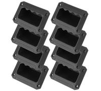 JOYOFREELY 8 Pièces Poignée de Remplacement en Abs pour Haut-Parleur Noir Prise Confortable, Poignée Latérale pour Caisse D'instrument et Amplificateur