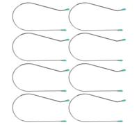 JOYOFREELY 8 Pinces à Bigoudis Chauffantes Clips de Remplacement pour Rouleaux Chauffants Argenté en Acier Inoxydable 304 Faciles à Stocker, pour Permanente à Domicile