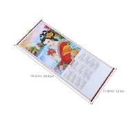 JOYOFREELY Calendrier Mural Traditionnel Chinois 2026 en Papier Impression Détaillée, Décoration Murale Suspendue pour Salon, Ambiance Festive de L'année du Cheval