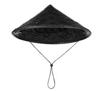 JOYOFREELY Chapeau de Bambou Noir pour Cosplay Samouraï, Léger et Confortable, Accessoire Élégant pour Fête et Spectacle, Taille 36 Cm, Portable et Délicat Couleur Couleur Aléatoire