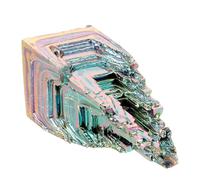 JOYOFREELY Cristal de Minerai de Bismuth Irrégulier pour Décoration Minérale à Domicile, Échantillon Délicat en Pierre de Bismuth pour Bureau ou Salle D'étude, Effet Visuel Unique