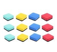 JOYOFREELY Effaceur Magnétique pour Tableau Blanc Portable Gomme à Sec en Feutre Lot de 12 Multicolore pour Formation École et Bureau