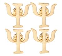 JOYOFREELY Épingles en Alliage Élégantes pour Psychologues, 4 Pièces, Usage Polyvalent et Décoratif, Badges pour Vêtements et Paquet, pour Voyage et École