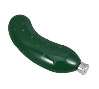 JOYOFREELY Flasque à Alcool Compacte et Polyvalente Forme Concombre en Acier Inoxydable pour Whisky, pour Voyages et Pique- en Plein Air