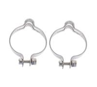 JOYOFREELY Lot de 2 Clips de Câble de Levier de Frein en Acier Argenté, Collier de Serrage Résistant et Facile à Installer pour Vélo, Fixation Fiable pour Câble de Frein